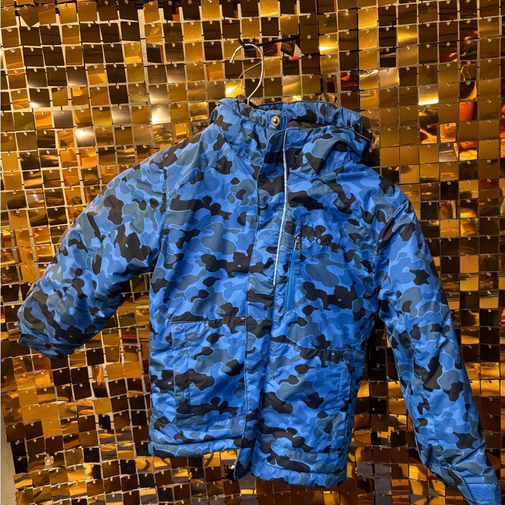 Columbia Blue and Black Camo Jacket